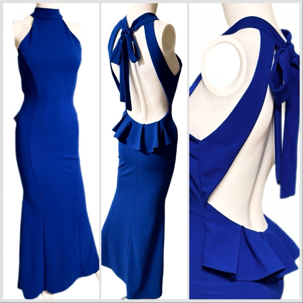Backless Trumpet Gown